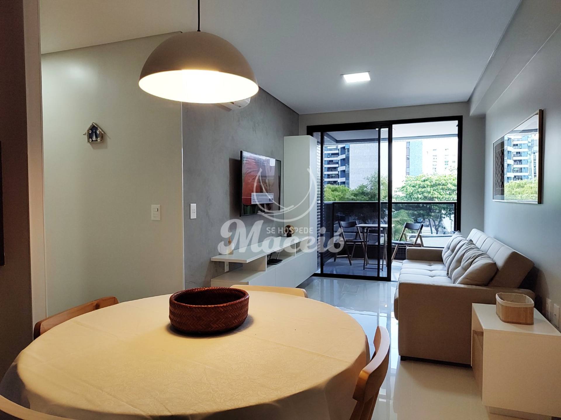 Apartamento Quarto e sala mobiliado no edifício que é conceito em Maceió