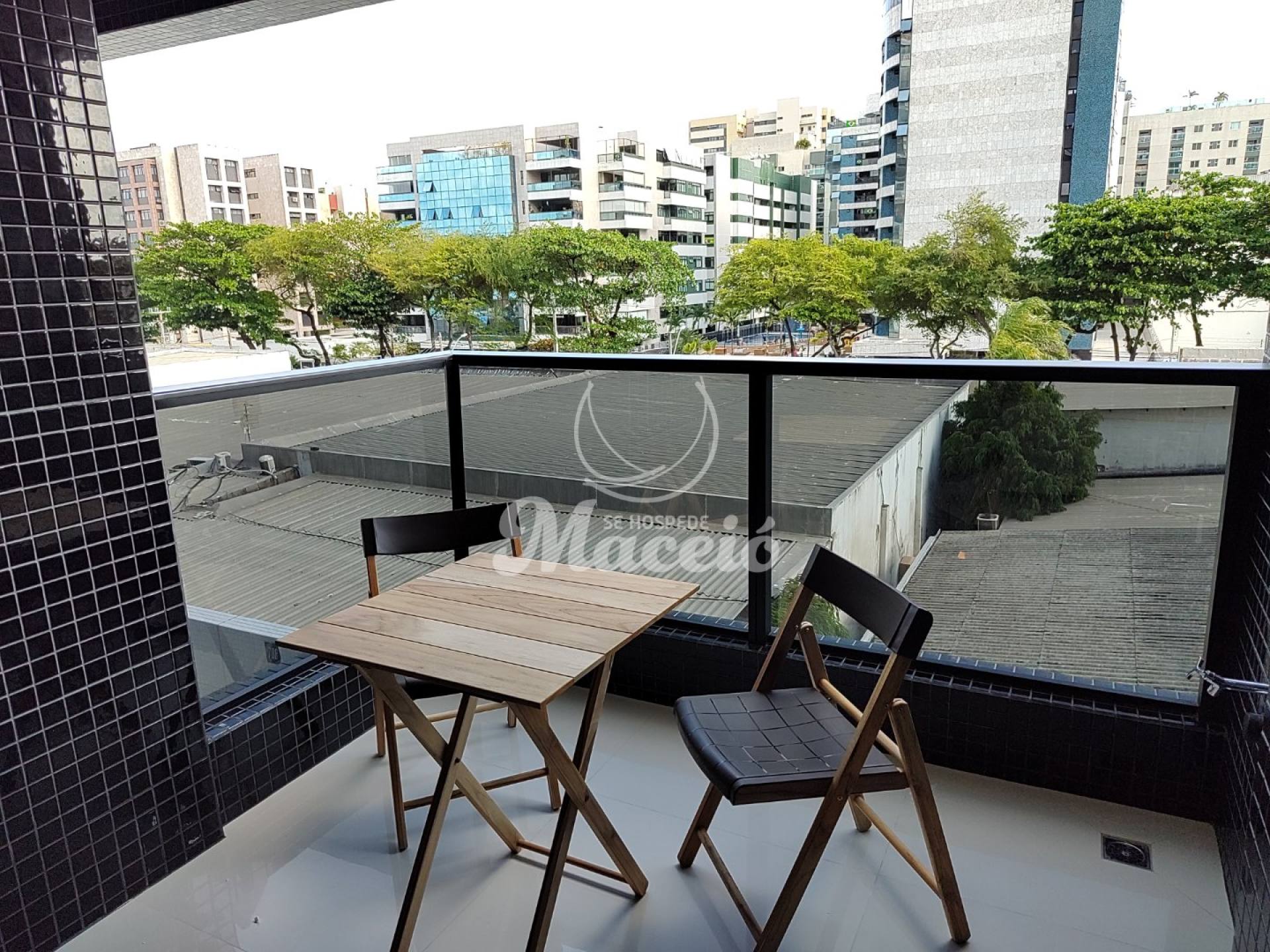 Apartamento Quarto e sala mobiliado no edifício que é conceito em Maceió