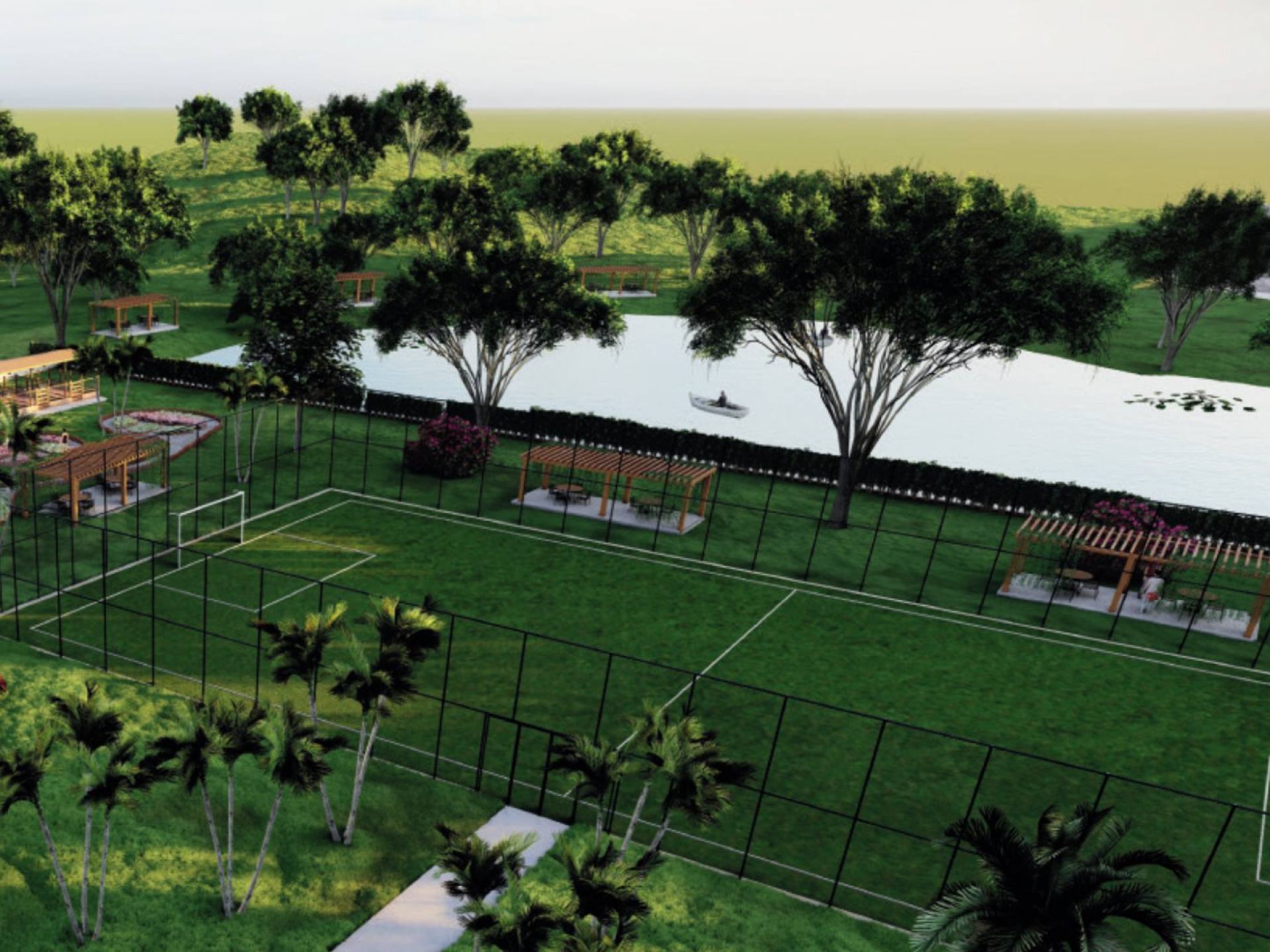 Lote de 1152,76m² respectivamente, no Condomínio Rancho Aliança.