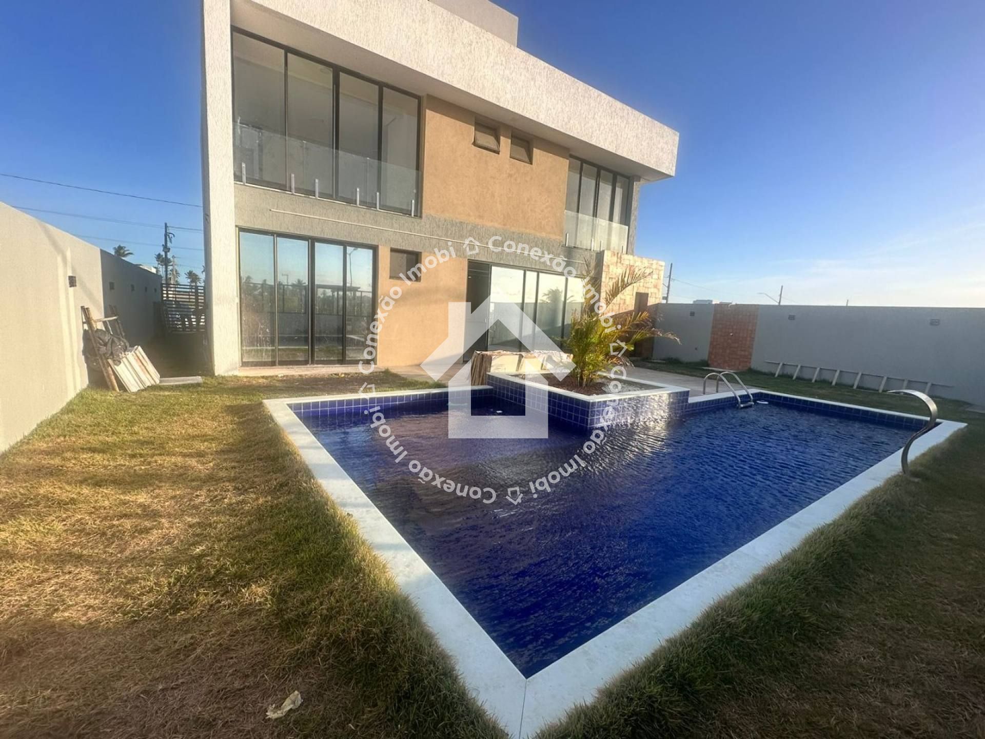 Casa nova no condomínio Quintas da Barra com 4 suítes completas