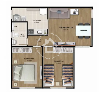 Apartamento 2 quartos Porto Dantas - VILLA NATUREZA