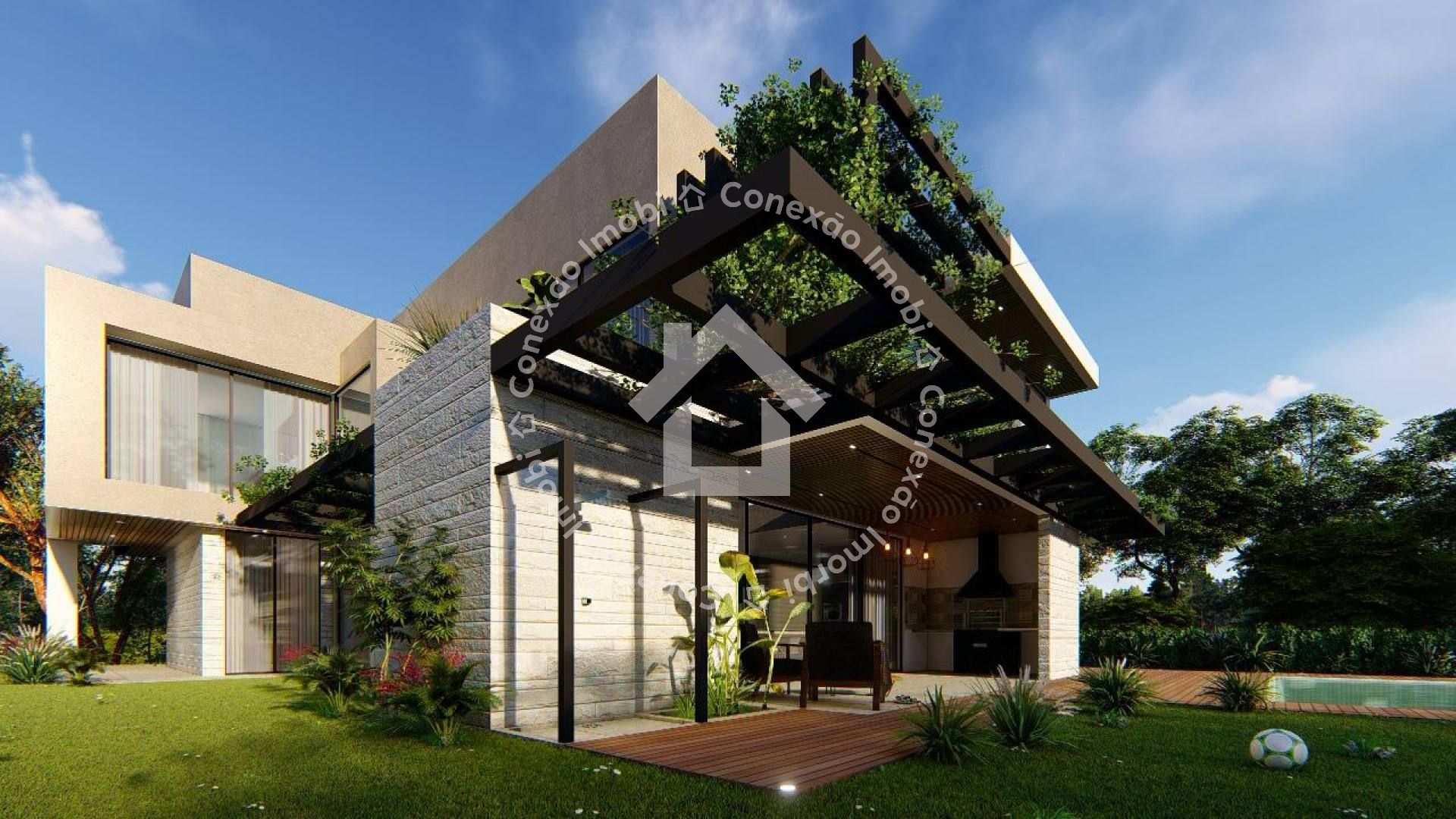 Terreno no Haras Residence com Projeto Arquitetônico e Vista para o Riacho