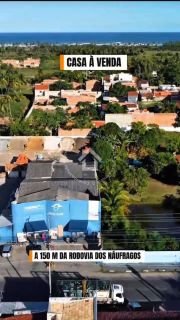 Casa com 2 pavimentos à venda a 150 m da rodovia dos náufragos | 2 quartos sendo 1 suíte