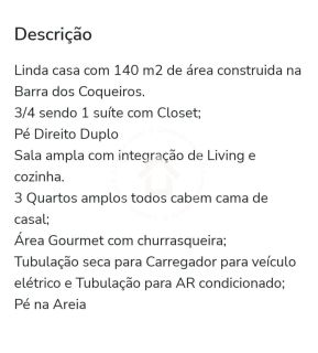 Casa à venda no Condomínio Sol e Praia  | 3 Quartos e 1 Suíte