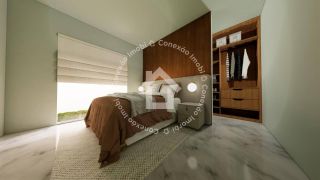 Casa com 3 quartos sendo uma suíte com closet no Luar da barra