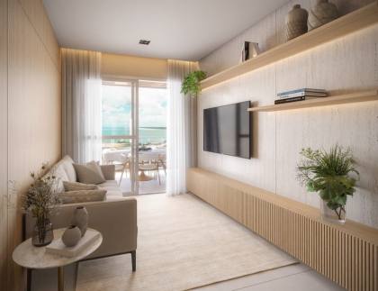 Apartamento Alto Padrão com Vista Mar no Soho Residence | Coroa do Meio