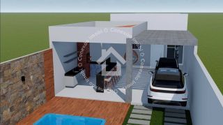 Casa em construção à venda no Mosqueiro | 3 quartos e piscina