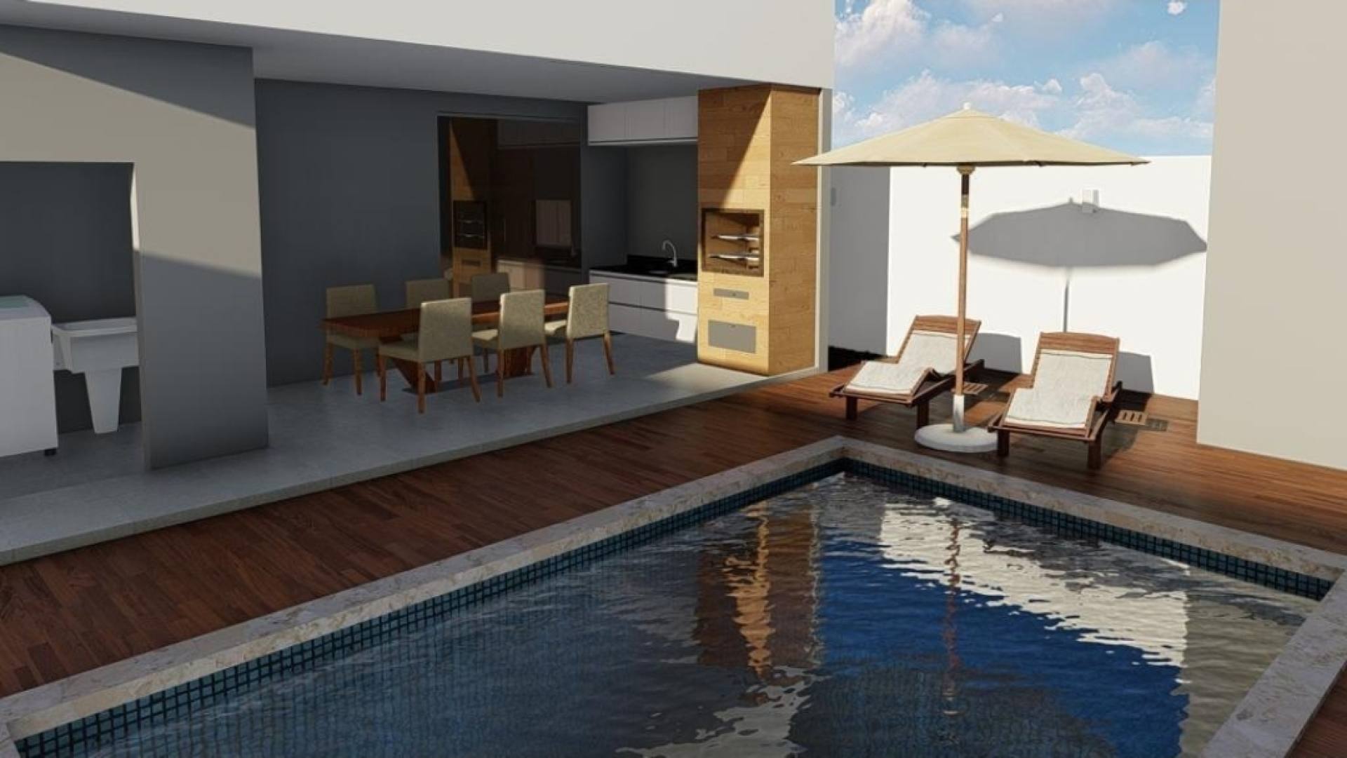 Casa em construção no Condomínio Guaricema | 3 Quartos, Piscina e Área Gourmet na Zona de Expansão | Bairro Mosqueiro