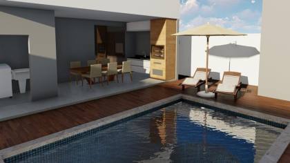 Casa em construção à venda Condomínio Guaricema | 3 quartos e piscina