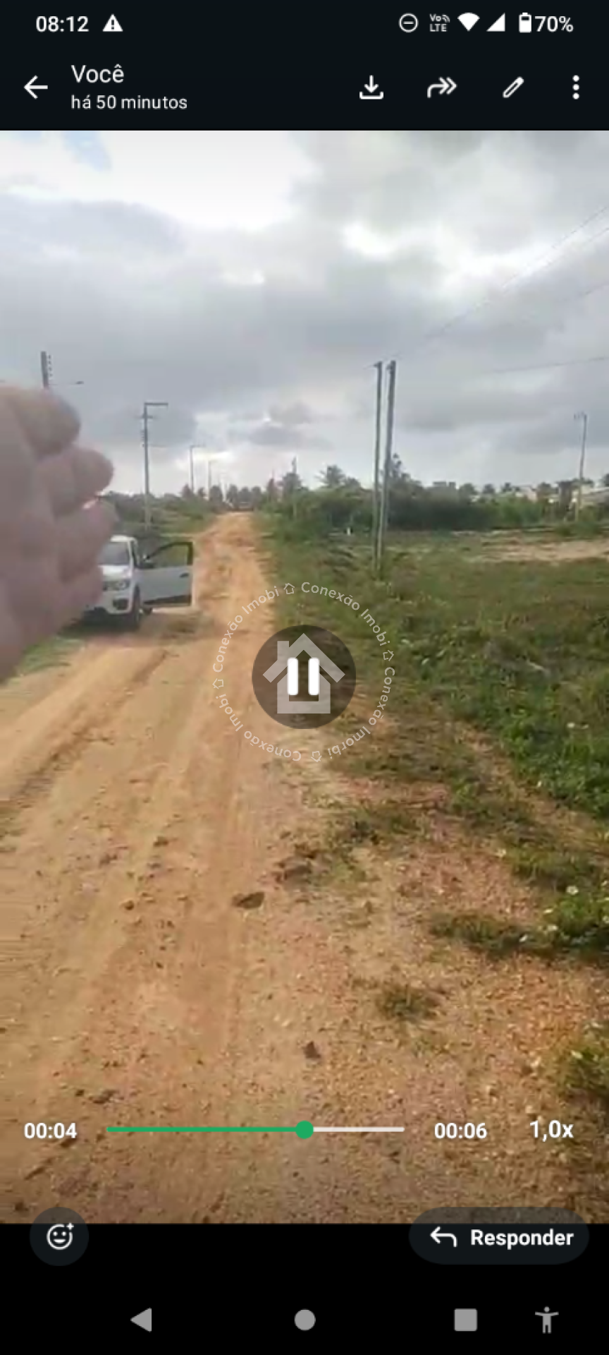 Lote à venda no Praia do Abaís, lado sombra com medição de 10x40m e a 150 metros do Mar