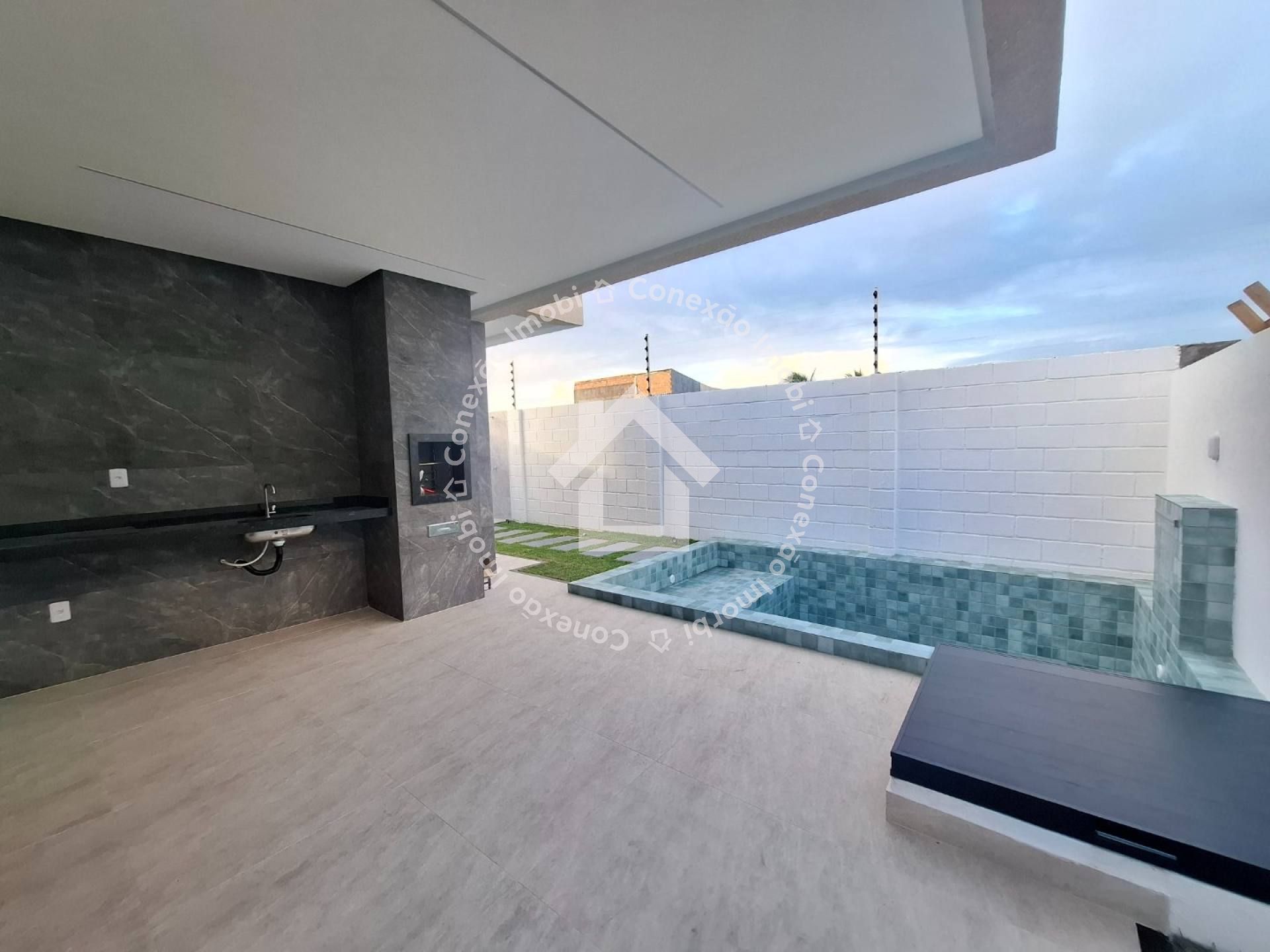 Casa alto padrão à venda no Condomínio Maluí Residence na Barra dos Coqueiros com 3 quartos, 2 suítes e  piscina privativa