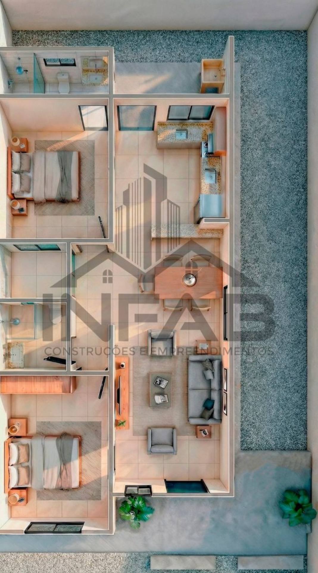 Aquisição em Construção Casas à venda no Bairro Santa Maria em Aracaju | 3 Quartos sendo 1 Suíte, Concreto Armado, com Entrada facilitada