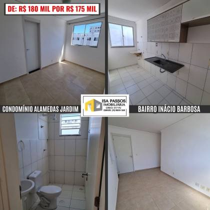 BAIXOU!!! Apartamento no Condomínio Alameda Jardins (Bairro Inácio Barbosa)