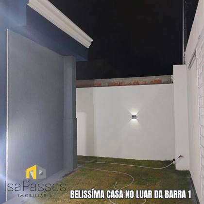 VENDO Casa (AC 96M²/ AT 160M² / ÁREA GOURMET) no LUAR DA BARRA 1