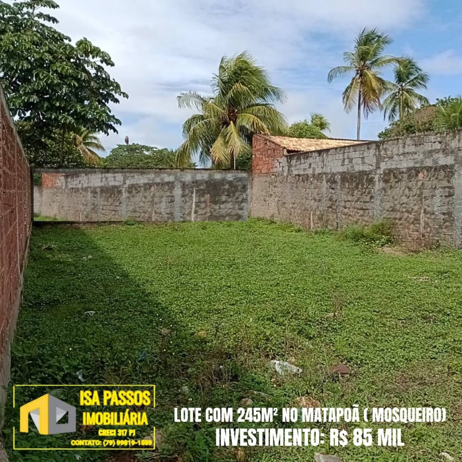 Lote com 245M² no Matapoã no Bairro Mosqueiro