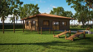 Casa de Condomínio Para Vender com 2 quartos, sendo 1 suíte no bairro Olhos d`Água em Barra Dos Coqueiros