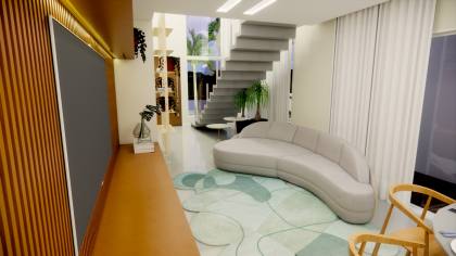 Casa de Condomínio Para Vender com 3 quartos 3 suítes no bairro Olhos d`Água em Barra Dos Coqueiros