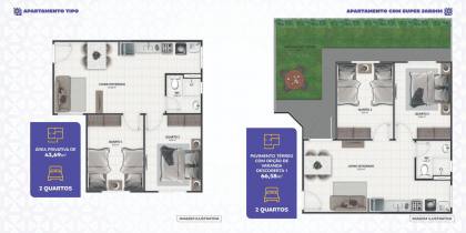 Apartamento para venda na Planta no Marivan
