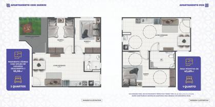 Apartamento para venda na Planta no Marivan