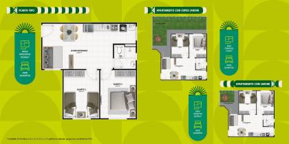 Apartamento para venda na planta na Barra dos Coqueiros