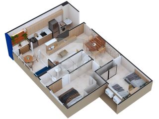 Apartamento Para Vender com 2 quartos 1 suítes no bairro Espaço Tropical em Barra Dos Coqueiros