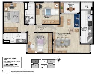 Apartamento Para Vender com 2 quartos 1 suítes no bairro Luzia em Aracaju