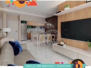 Apartamento Para Vender com 2 quartos, sendo 1 suíte no Bairro Ponto Novo em Aracaju