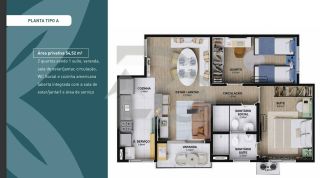 Apartamento para vender com 2 Quartos, sendo 1 Suíte no Bairro Aeroporto em Aracaju