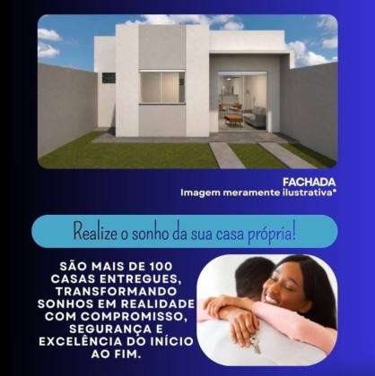 Casa para vender com 2 Quartos, sendo 1 suíte no Bairro Jardim em Nossa Senhora Do Socorro
