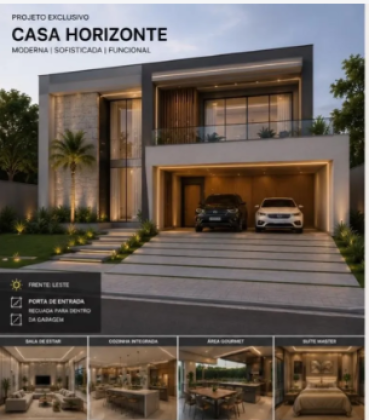 Casa em Alto Padrão em Construção no Condomínio Interlagos Residence na região da Aruana.