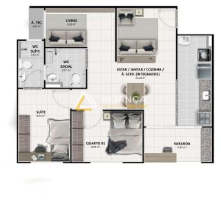 SUMMER BARRA APARTAMENTOS  DE 02 E 03 QUARTOS EM BARRA DOS COQUEIROS SERGIPE