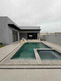 CASA  DE ALTO PADRÃO À VENDA NO CONDOMÍNIO DAHMA COM 5 QUARTOS E 3 SUÍTES NA BARRA DOS COQUEIROS/SE