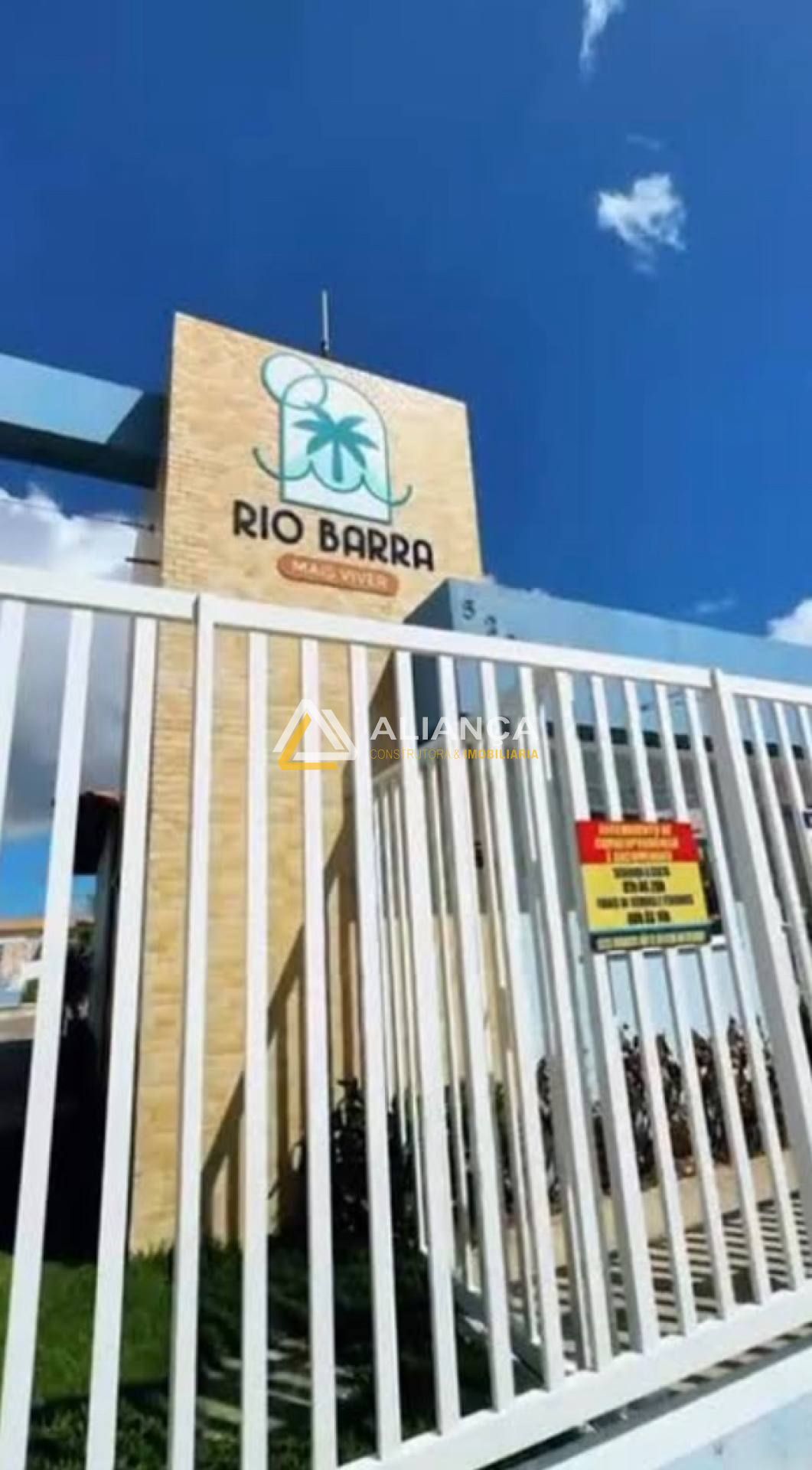 APARTAMENTO À VENDA COM 2 QUARTOS,SENDO 1 SUÍTE NO CONDOMÍNIO RIO MAIS VIVER EM BARRA DOS COQUEIROS SERGIPE.