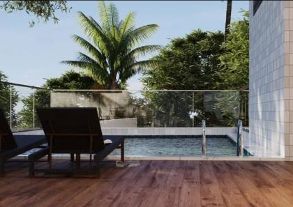 Pharos Residence 2 quartos com Varanda no Farol