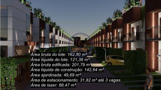 Casa dúplex em condomínio privativo no centro do Eusébio