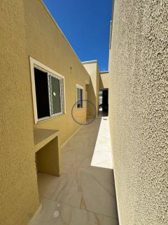 Casa Plana no Eusébio – 3 Quartos, Porcelanato e Varanda Gourmet