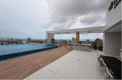 Flat MOBILIADO com 1 quarto, 38m² na Boa Vista – Recife – PE