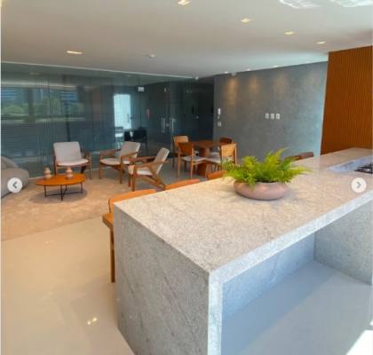 Flat MOBILIADO com 1 quarto, 38m² na Boa Vista – Recife – PE
