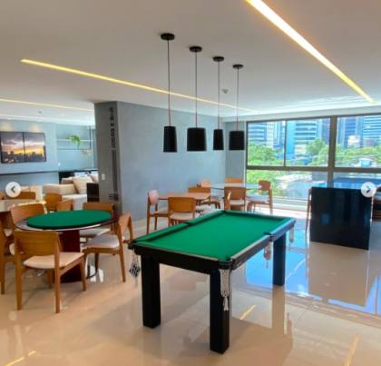 Flat MOBILIADO com 1 quarto, 38m² na Boa Vista – Recife – PE