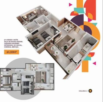 Excelente Apt no Cond.Poesia e Art Home