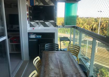 Apartamento no Terraços Beira Mar, 110m², 3 suítes, varanda gourmet e localização privilegiada.