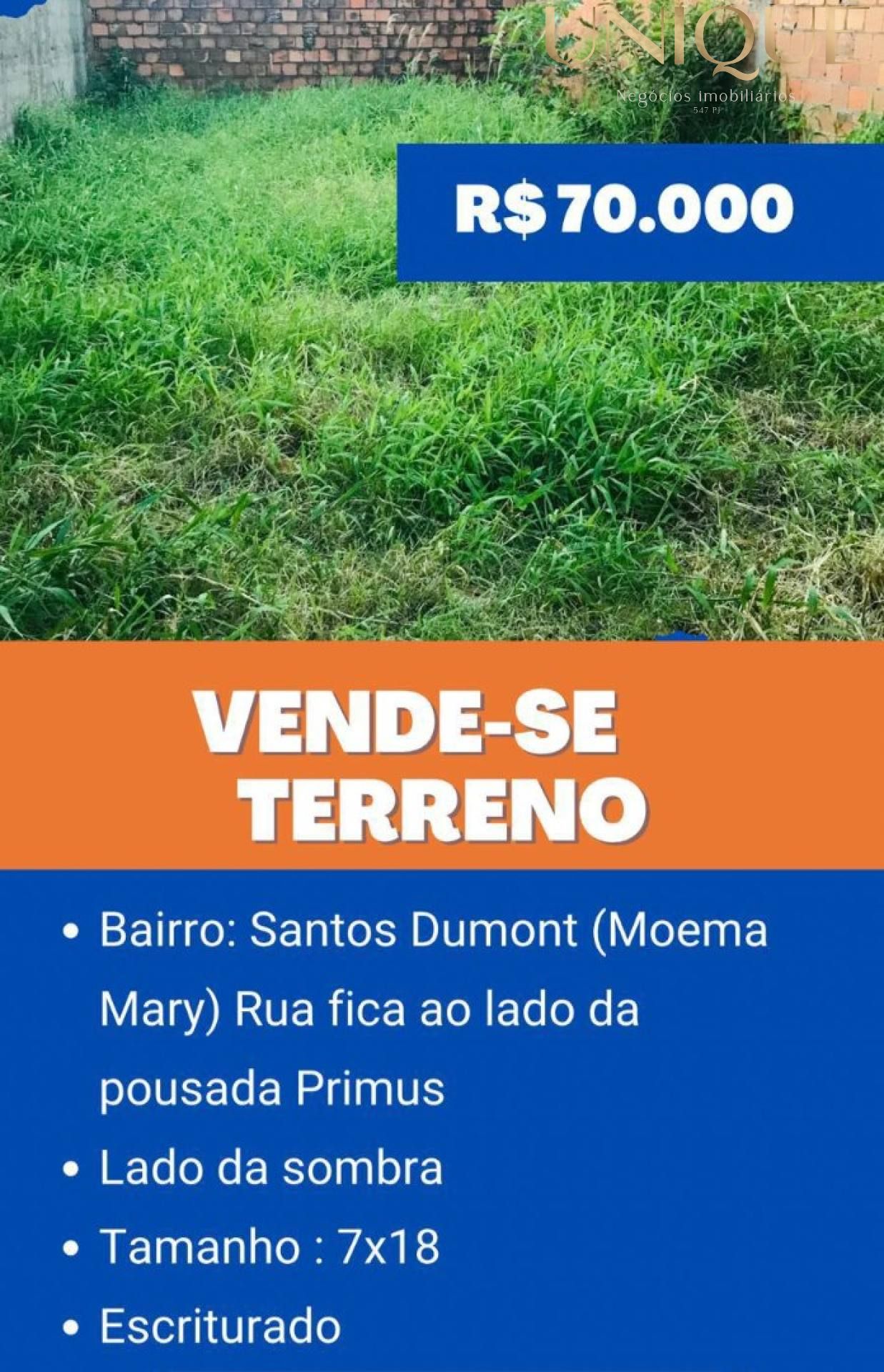 Lote/terreno no Santos Dumont