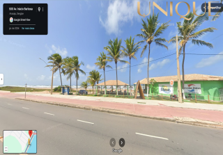 Lote a 500m da praia em rua pública - no Robalo