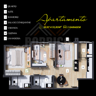 Apartamento na PLANTA, 2 quartos, 1 suíte no bairro Major Prates em Montes Claros