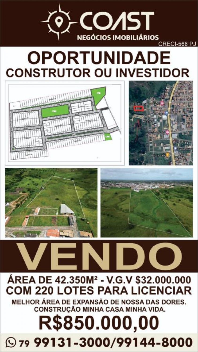 Imóvel para Investidor no bairro Área de Expansão Nossa senhora das Dores