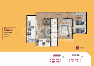 Apartamento 03 quartos na Farolândia - Residencial Del Rey CELI