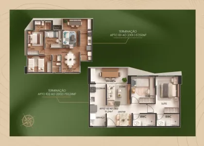Praça Dos Ipês| Lançamento Campos Gouveia | 2 e 3 quartos | Encruzilhada
