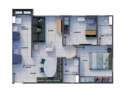 Alameda dos Corais | Apartamento 2 Quartos com Suíte  Paulista - Apenas 5 minutos da praia!