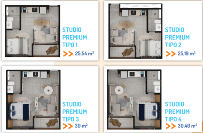 Maria Farinha Flats Residence – Studios, 2 e 3 Quartos com Lazer de Resort