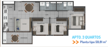Maria Farinha Flats Residence – Studios, 2 e 3 Quartos com Lazer de Resort